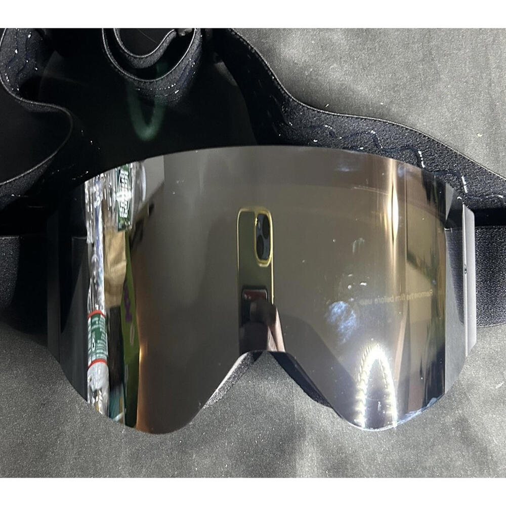 Ski Goggles Adults Anti-Fog Scratch 100% UV-Magnetic Lens/Frost Silver